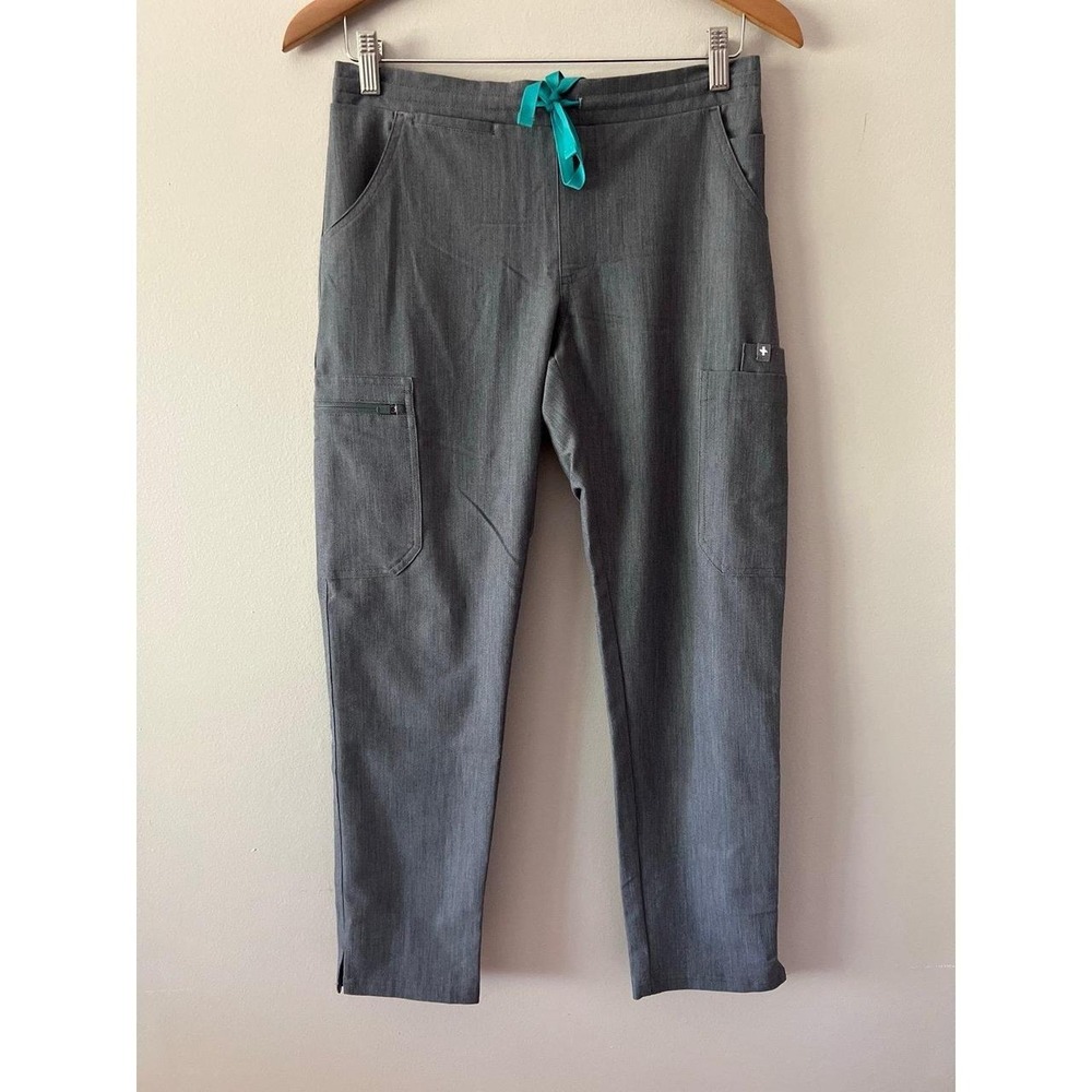FIGS Women's Yola Skinny Scrub Pants Graphite Gray XS/P